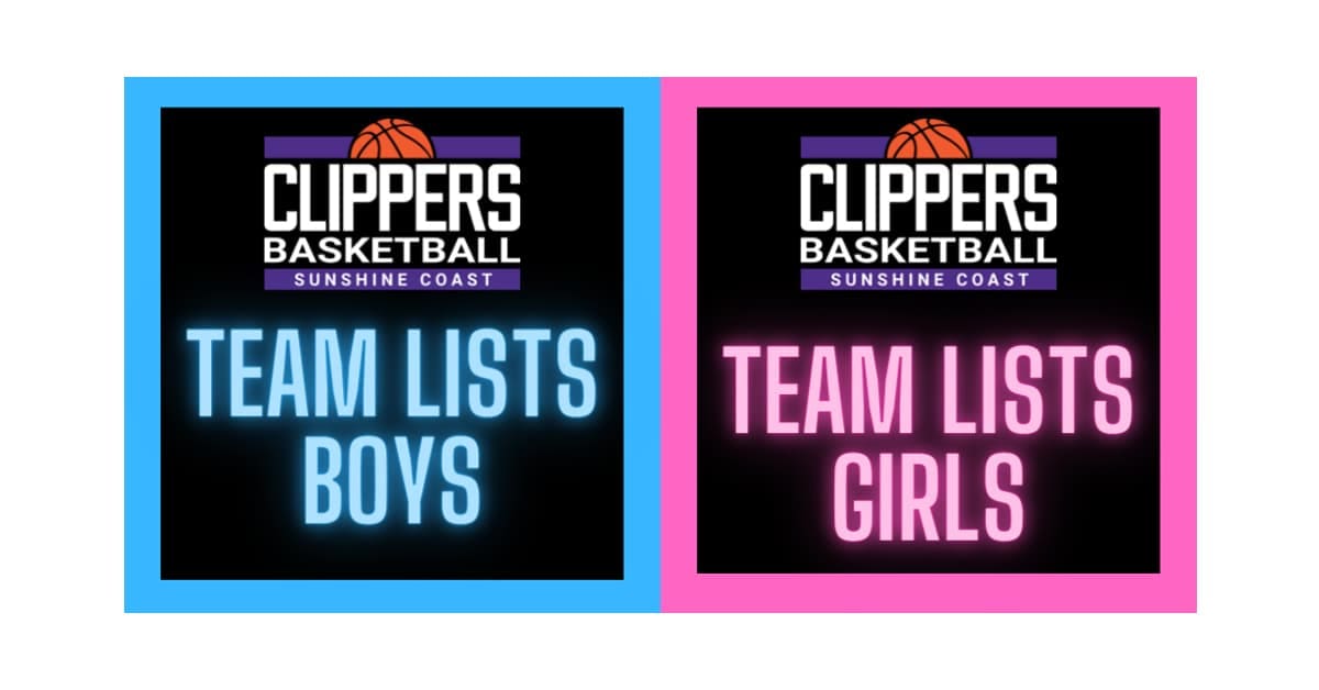 Suncoast Clippers Basketball Team Lists
