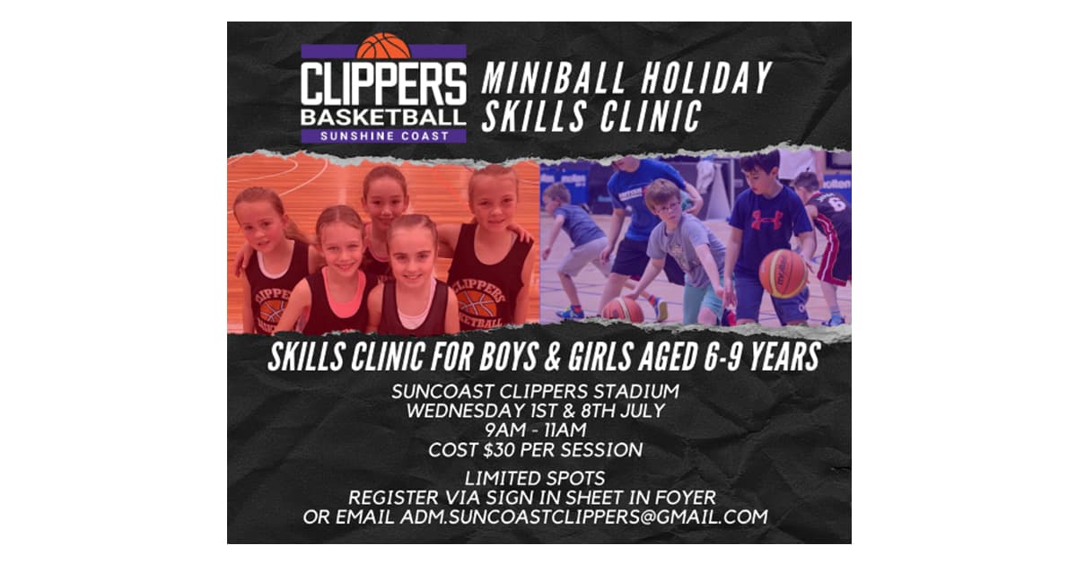 Suncoast Clippers Basketball Holiday Clinics
