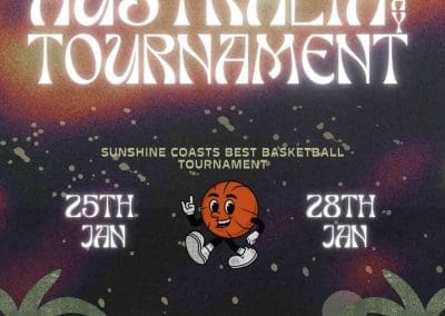 Suncoast Clippers Basketball Australia Tournament Poster